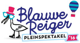 One-page website voor het Blauwe Reiger Pleinspektakel in Hoogkarspel