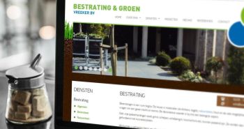 SEO geoptimaliseerde responsive website voor Vreeker Bestrating en Groen uit Hem