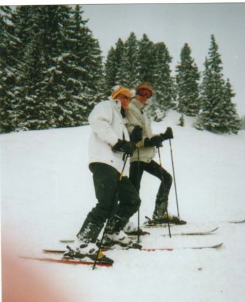 2002 - Simon & Piet tijdens winterport via het Horizon College